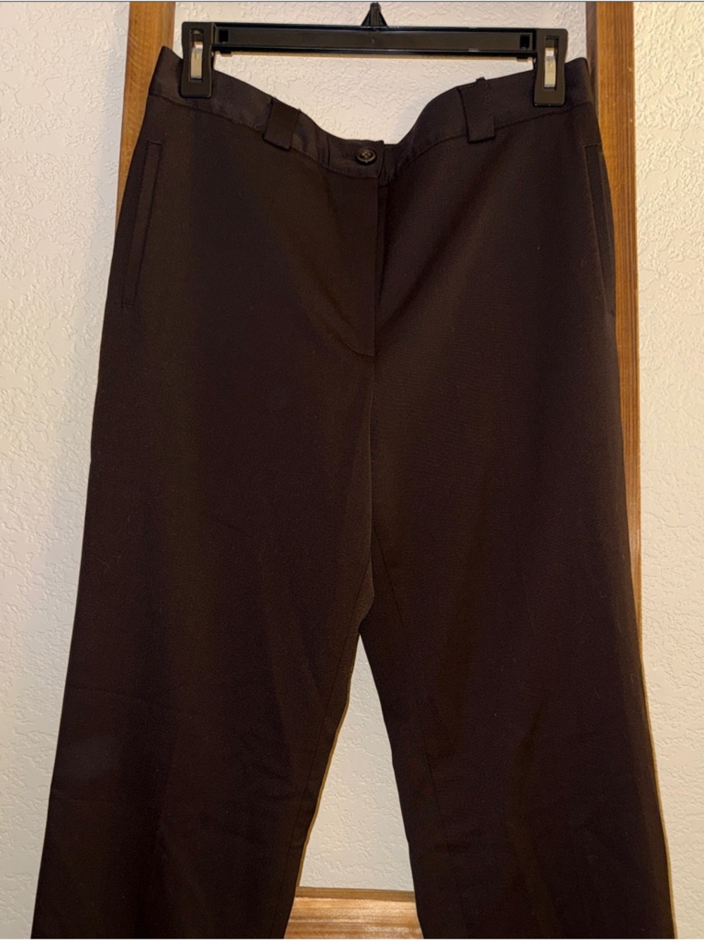 Un Jour Ailleurs Brown Tailored Work Trousers for Women